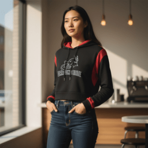 Limited Edition - Ladies Cropped Fleece Hoodie